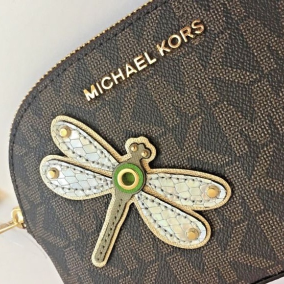 Michael Kors Jet Set Dragonfly Cosmetic Bag Pouch - Picture 2 of 4